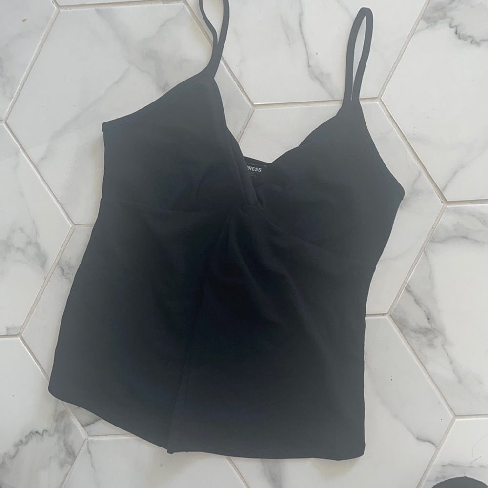 Express, Twist Front Cami, Black